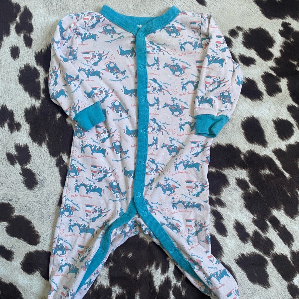 Rodeo Themed Footie Pajamas